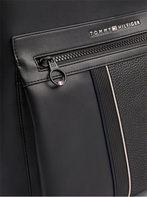 Zaino uomo nero in poliuretano Tommy Hilfiger | AM0AM13069BDS
